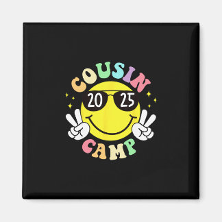 Cousin Camp 2025 Camping Campfire Summer Vacation  Magneet
