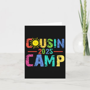 Cousin Camp 2025 Camping Kampvuur Zomervakantie Kaart