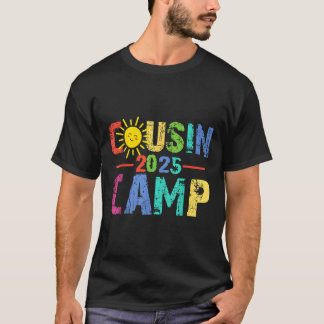 Cousin Camp 2025 Camping Kampvuur Zomervakantie T-shirt