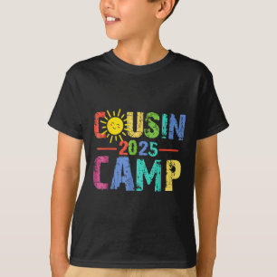 Cousin Camp 2025 Camping Kampvuur Zomervakantie T-shirt