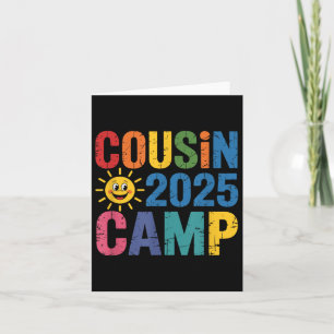 Cousin Camp 2025 Shirt - Kleurrijke Familiereünie  Kaart