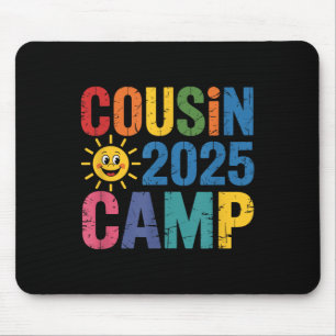 Cousin Camp 2025 Shirt - Kleurrijke Familiereünie Muismat
