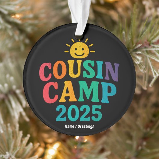 Cousin Camp 2025 Zomervakantie Fun Camping Ornament (Boom)