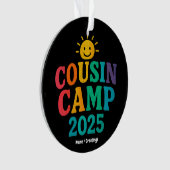 Cousin Camp 2025 Zomervakantie Fun Camping Ornament (voorkant)