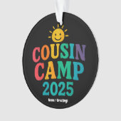 Cousin Camp 2025 Zomervakantie Fun Camping Ornament (voorkant)