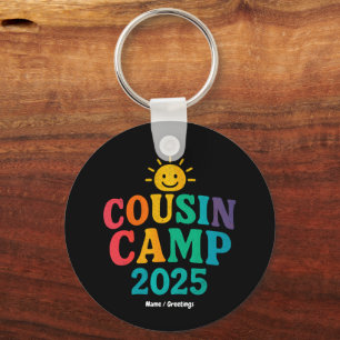 Cousin Camp 2025 Zomervakantie Fun Camping Sleutelhanger