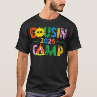 Cousin Camp Crew 2026 Zomer Vakantie Strand T-shirt