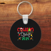 Cousin Crew 2025 Christmas Xmas Holiday Matching F Sleutelhanger (Voorkant)