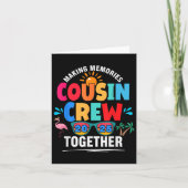 Cousin Crew 2025 Het maken van Herinneringen Famil Kaart (Voorkant)