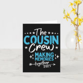Cousin Crew 2025 Samen Herinneringen Maken Familie Kaart (Gele Bloem)