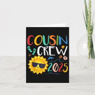 Cousin Crew 2025 Shirt Familie Vakantie Strand Kaart