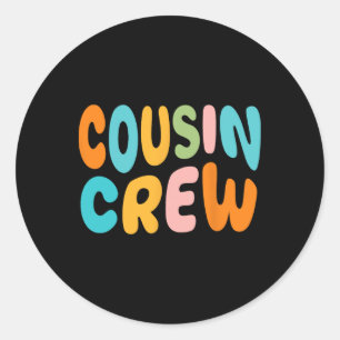 Cousin Crew 2025 Vakantie Familie Kind Boy Girl To Ronde Sticker