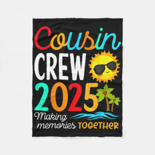 Cousin Crew 2025 Zomervakantie Strand Familiereis Fleece Deken