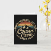 Cousin Crew 2025 Zomervakantie Strand Familiereis Kaart (Gele Bloem)