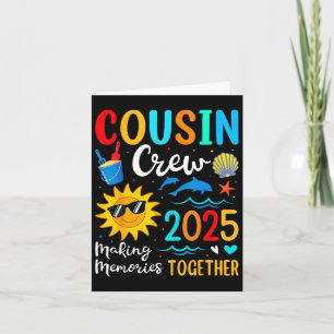 Cousin Crew 2025 Zomervakantie Strand Familiereis Kaart