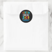 Cousin Crew 2025 Zomervakantie Strand Familiereis Ronde Sticker (Tas)