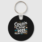 Cousin Crew 2025 Zomervakantie Strand Familiereis Sleutelhanger (Voorkant)