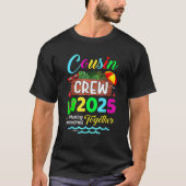 Cousin Crew 2025 Zomervakantie Strand Familiereis T-shirt (Voorkant)