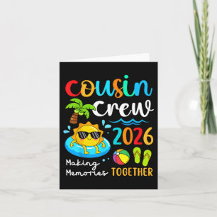 Cousin Crew 2026 Samen Herinneringen Maken Zomer Kaart