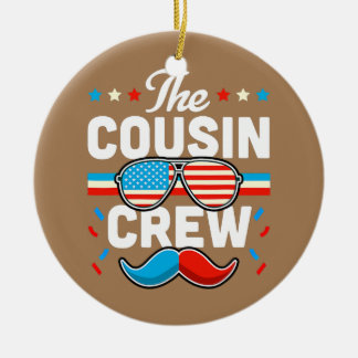 Cousin Crew 4 juli Patriottische Amerikaanse Famil Keramisch Ornament