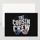 Cousin Crew 4th of July Patriotic American Family Kaart (Voorkant / Achterkant)