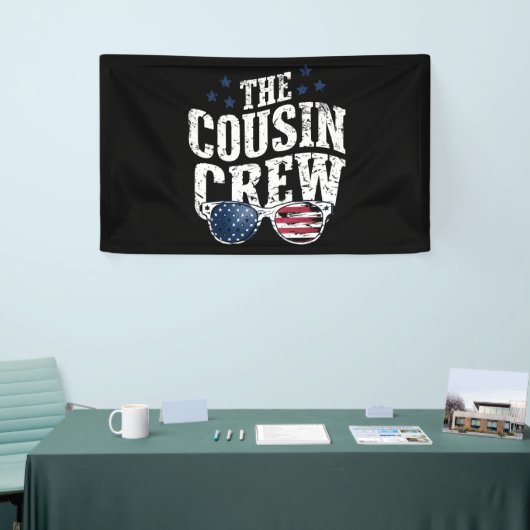 Cousin Crew 4th of July Patriotic American Family Spandoek (Beurs)