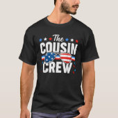Cousin Crew 4th of July Patriotic American Family  T-shirt (Voorkant)