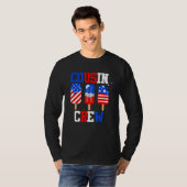 Cousin Crew 4th of July  Popsicle Us Flag Patrioti T-shirt (Voorkant volledig)