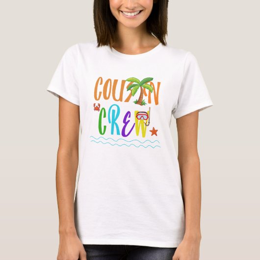 Cousin Crew Beach T Shirt (Voorkant)