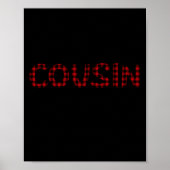 Cousin Crew Buffalo Plaid Pattern Christmas T Shir Poster (Voorkant)