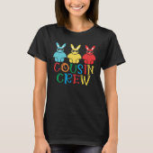 Cousin Crew Bunny Rabbit Eggs Cute Matching Easter T-shirt (Voorkant)