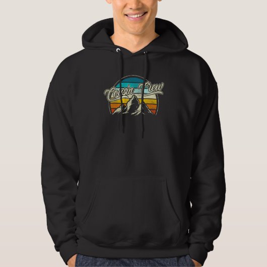 Cousin Crew Camping Outdoor Sunset Summer Camp 4 Hoodie (Voorkant)