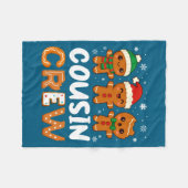 Cousin Crew Christmas 2025 Cookie Kids Boy Girl Fa Fleece Deken (Voorkant (Horizontaal))