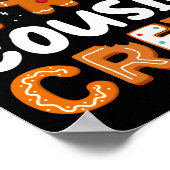 Cousin Crew Christmas 2025 Cookie Kids Boy Girl Fa Poster (Hoek)