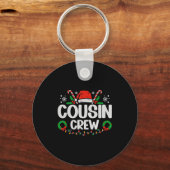 Cousin Crew Christmas Lights Family Matching Pajam Sleutelhanger (Voorkant)