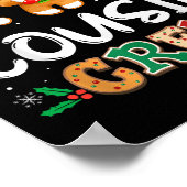 Cousin Crew Christmas Pajama Shirt Gingerbread Man Poster (Hoek)