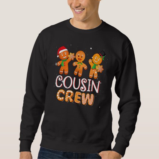 Cousin Crew Christmas PJs  Gingerbread Man 1 Trui (Voorkant)
