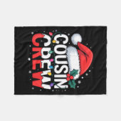 Cousin Crew Christmas Reindeer Antlers Hat Lights  Fleece Deken (Voorkant (Horizontaal))