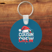 Cousin Crew Christmas Reindeer Antlers Hat Lights  Sleutelhanger (Voorkant)