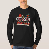 Cousin Crew Christmas Santa Hat Family Matching Pa T-shirt (Voorkant)