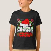 Cousin Crew Christmas Santa Hat Lights Xmas Men Bo T-shirt (Voorkant)