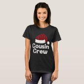 Cousin Crew Christmas Santa Hat Matching Cousins X T-shirt (Voorkant volledig)
