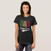 cousin crew Christmas Tree red plaid Christmas T-shirt (Voorkant volledig)