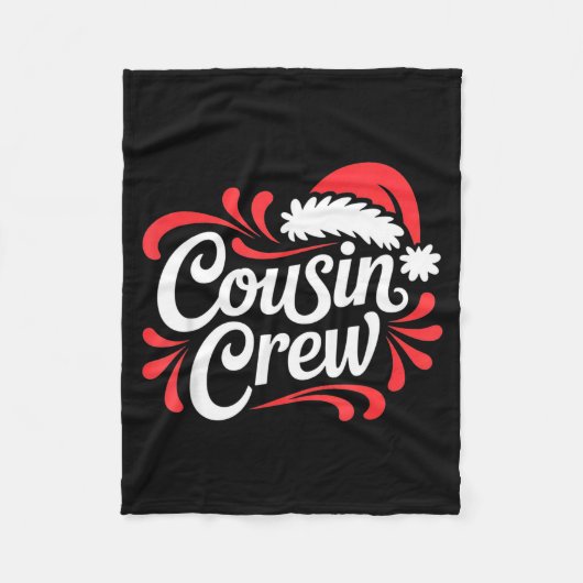 Cousin Crew Christmas Xmas Lights Family Matching Fleece Deken (Voorkant)