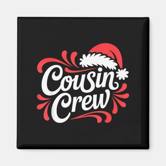 Cousin Crew Christmas Xmas Lights Family Matching  Magneet (Voorkant)
