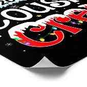 Cousin Crew Christmas Xmas Lights Family Matching Poster (Hoek)