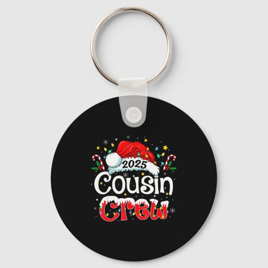 Cousin Crew Christmas Xmas Lights Family Matching  Sleutelhanger (Voorkant)