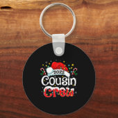 Cousin Crew Christmas Xmas Lights Family Matching  Sleutelhanger (Voorkant)