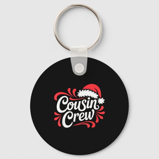 Cousin Crew Christmas Xmas Lights Family Matching Sleutelhanger (Voorkant)
