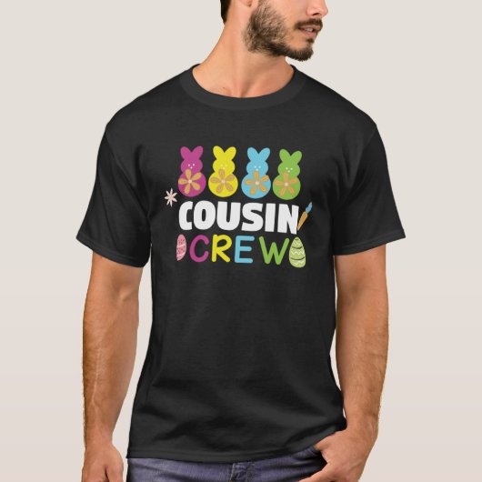 Cousin Crew Cute Bunny Rabbit Matching Easter Day  T-shirt (Voorkant)